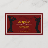 Classy Music Store Gold Silhouettes Visitekaartje (Achterkant)