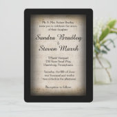 Classy Music Theme Wedding Kaart (Staand voorkant)