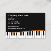 Classy Music Visitekaartjes Piano Theme (Voorkant)