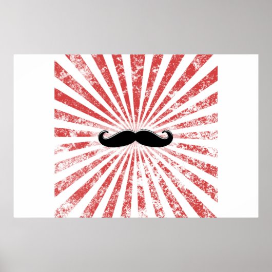 Classy Mustache Poster (Voorkant)