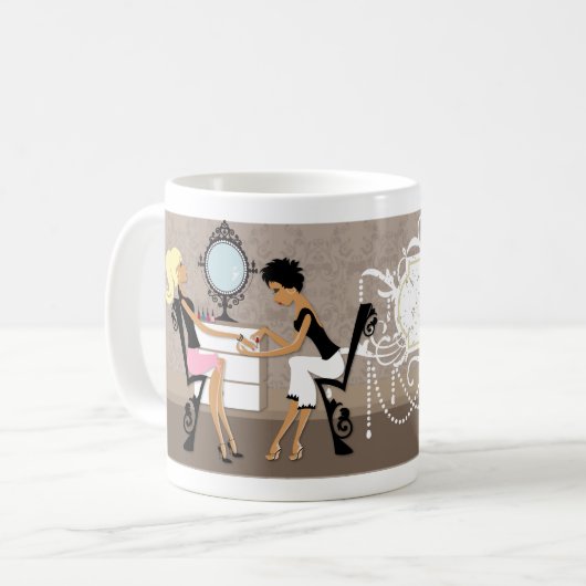 Classy Nail Salon Coffee Mok (Voorkant links)