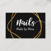 Classy Nail Tech Manicurist Visitekaartjes (Voorkant)