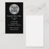 Classy Nautical Anchor Theme Business Cards Visitekaartje (Voorkant / Achterkant)