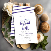 Classy Nautical Last Sail Boat Bachelorette Party