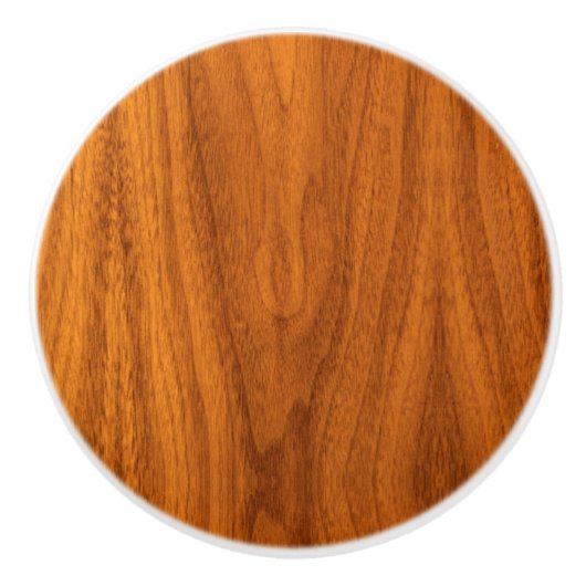 Classy Nautical Teak Wood Texture Print Keramische Knop (Voorkant)
