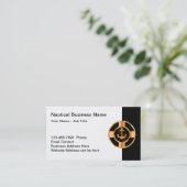 Classy Nautical Theme Boat Anchor Visitekaartje (Staand voorkant)