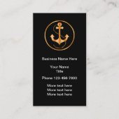 Classy Nautical Theme Visitekaartjes (Voorkant)