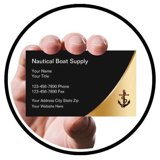 Classy nautische thema Visitekaartjes