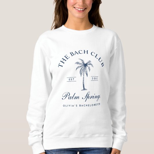 Classy Navy Beach Bachelorette Party Trui (Voorkant)