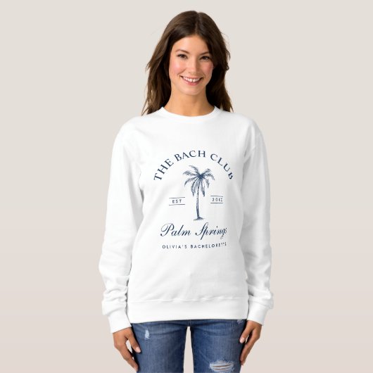 Classy Navy Beach Bachelorette Party Trui (Voorkant volledig)