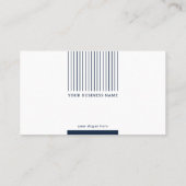 Classy Navy Blue Minimalist Corporate Visitekaartje (Achterkant)