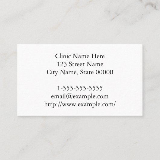 Classy Neurologist Visitekaartje (Achterkant)