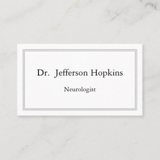 Classy Neurologist Visitekaartje