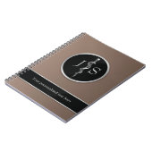 Classy Noble Rod of Asclepius Medical Silver Notitieboek (Linkerzijde)