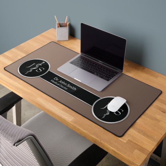 Classy Noble Silver Rod of Asclepius Medical Bureaumat (Kantoor 2)