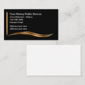 Classy notaris openbaar schrijven instrument thema afsprakenkaartje (Voorkant / Achterkant)