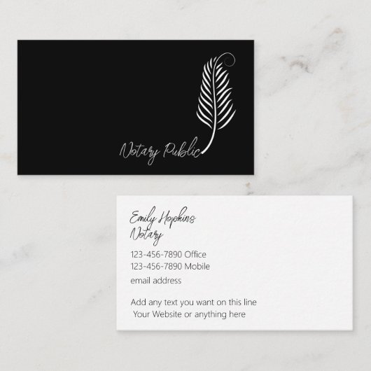 Classy notaris openbare trendy Visitekaartjes (Voorkant / Achterkant)