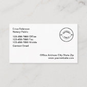 Classy notaris openbare unieke Visitekaartjes (Achterkant)