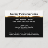 Classy notaris openbare upscale Visitekaartjes (Voorkant)