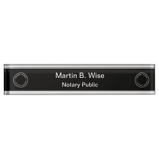 Classy Notional Executive Desk Name Borden Naambordje (Voorkant)