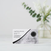 Classy Notional Public Business Card-sjabloon Visitekaartje (Staand voorkant)