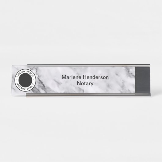 Classy Notional Public Emblem Office Bureau Naambordje (Voorkant)