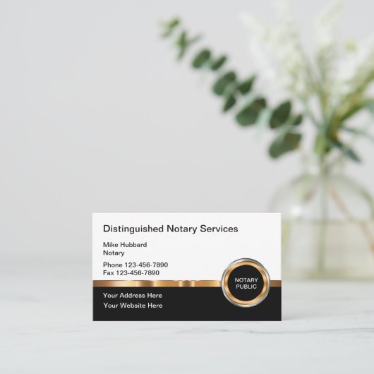 Classy Notional Public Services Visitekaartje (Staand voorkant)