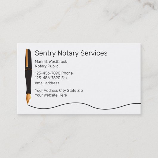 Classy Notional Public Services Visitekaartje (Voorkant)