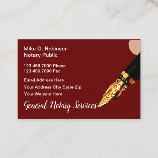 Classy Notional Public Services Visitekaartje (Voorkant)