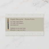 Classy Notional Public Unique Design Visitekaartje (Achterkant)