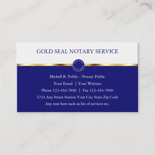 Classy Notional Public Visitekaartjes (Voorkant)