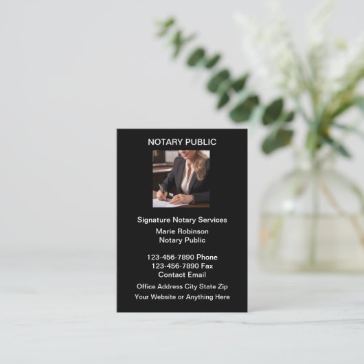 Classy Notional Public Visitekaartjes (Staand voorkant)