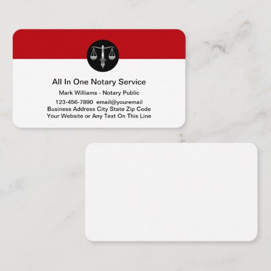 Classy Notional Public Visitekaartjes (Voorkant / Achterkant)