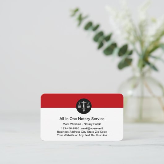 Classy Notional Public Visitekaartjes (Staand voorkant)