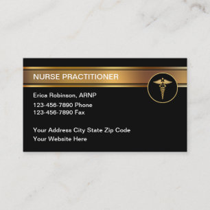 Classy Nurse Practitioner Medische Visitekaartjes