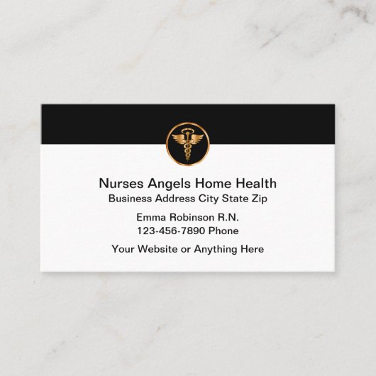 Classy Nursing Home Health Visitekaartjes (Voorkant)
