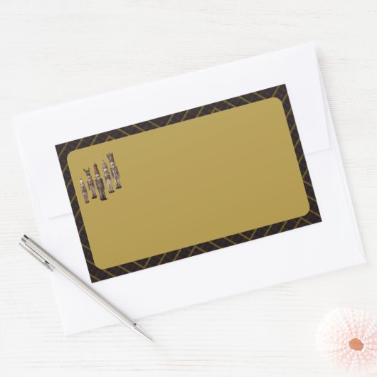 Classy Nutcracker Soldiers Name Labels (Envelop)