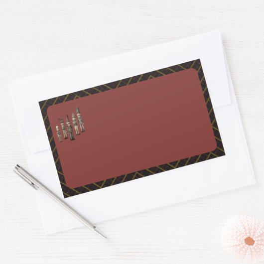 Classy Nutcracker Soldiers Name Labels Red (Envelop)