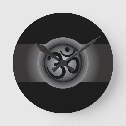 Classy Om Symbol Wall Clock Ronde Klok (Voorkant)