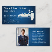 Classy onafhankelijke Uber Driver Visitekaartjes (Voorkant / Achterkant)