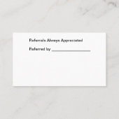 Classy onafhankelijke Uber Ride Driver Nieuw Visitekaartje (Achterkant)