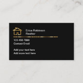 Classy onroerend goed verkoopagent Visitekaartjes (Voorkant)