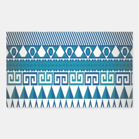 Classy ontwerp Aztec kunst Rechthoekige Sticker (Voorkant)