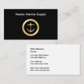 Classy-ontwerp voor de Nautical Supply Service Visitekaartje (Voorkant / Achterkant)