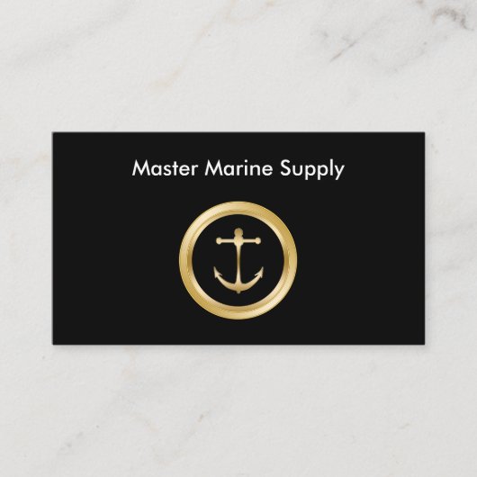 Classy-ontwerp voor de Nautical Supply Service Visitekaartje (Voorkant)