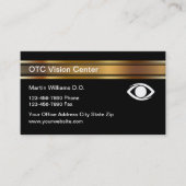 Classy Ophthalmologist Appointment Visitekaartjes (Voorkant)