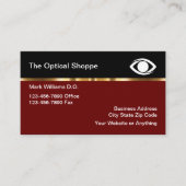 Classy Ophthalmologist Appointment Visitekaartjes (Voorkant)