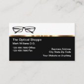 Classy Optical Optician Visitekaartjes (Voorkant)