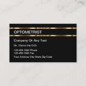Classy Optometrist Appointment Visitekaartjes Afsprakenkaartje (Voorkant)