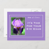 Classy Optometry Eye Exam Appointinder Briefkaart (Voorkant / Achterkant)